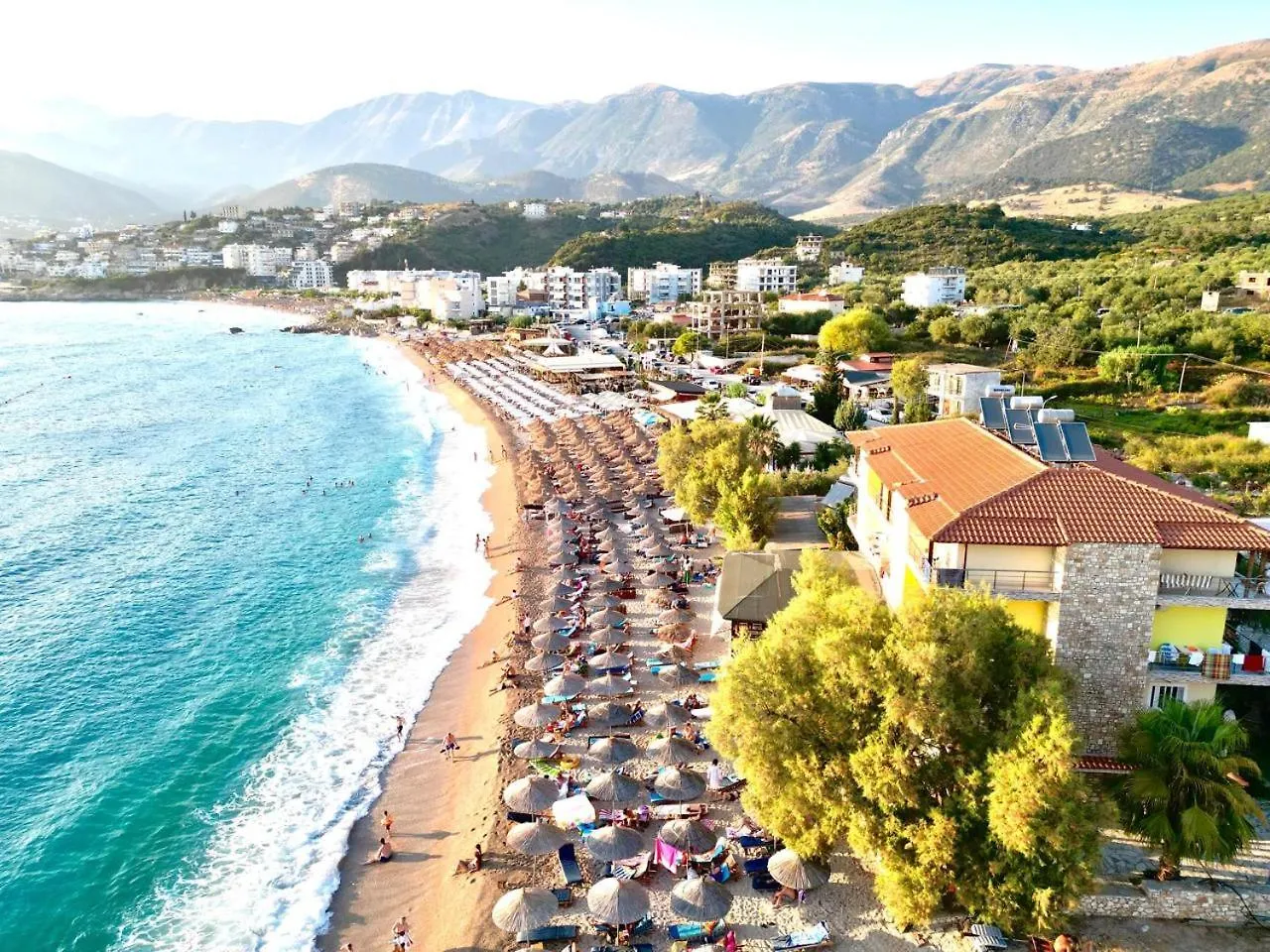 Potam'Sea Bliss 35- Beach Front, Sun Beds & Parking Himare Albanien